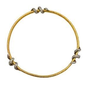 Alexis Bittar Encrusted Snake Tail Wrap Bracelet Bangle
